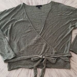 J Crew wrap sweater Large